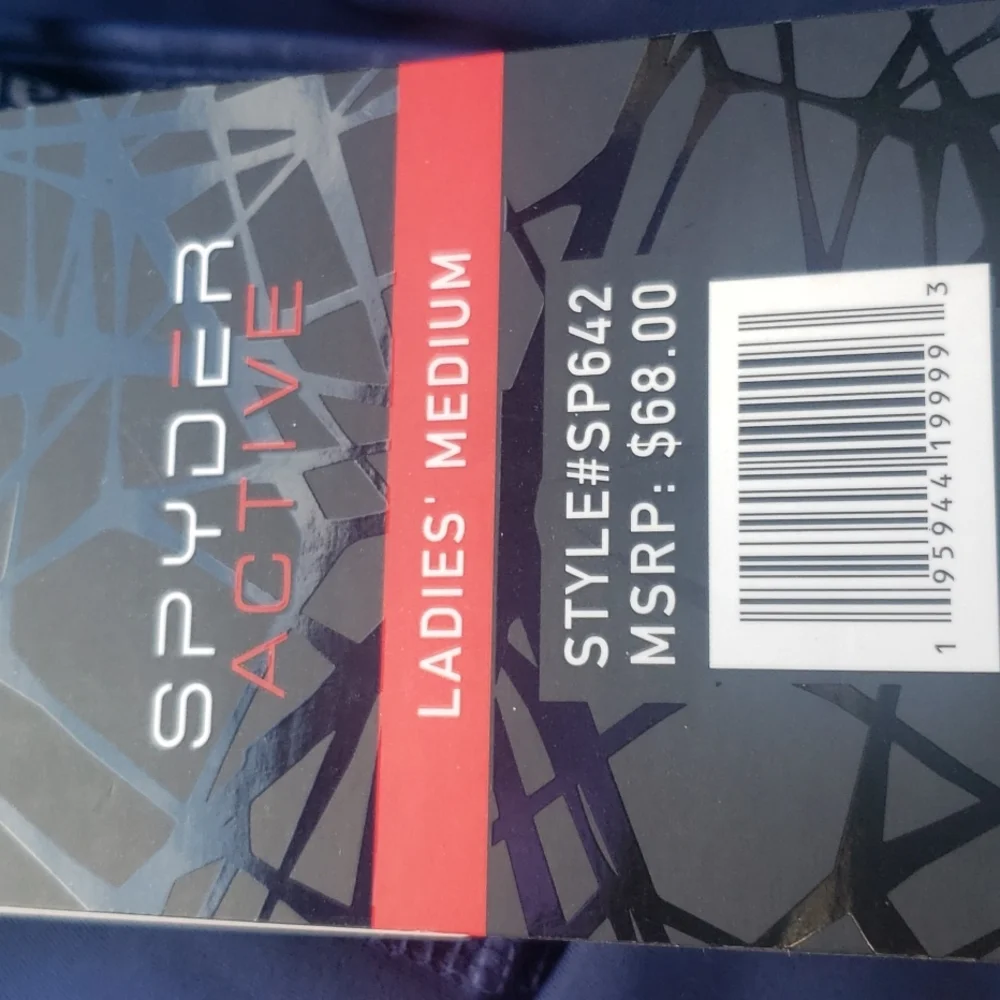 Spyder ladies Active wear meduim style #Sp642 unique light web design - Picture 4 of 13